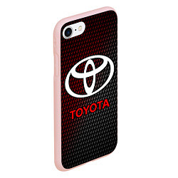 Чехол iPhone 7/8 матовый TOYOTA ТОЙОТА, цвет: 3D-светло-розовый — фото 2