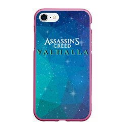 Чехол iPhone 7/8 матовый Assassins Creed Valhalla, цвет: 3D-малиновый