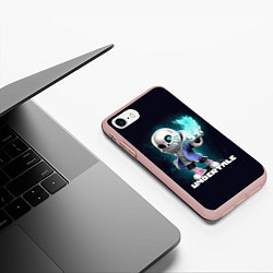 Чехол iPhone 7/8 матовый UNDERTALE, цвет: 3D-светло-розовый — фото 2