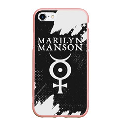 Чехол iPhone 7/8 матовый MARILYN MANSON М МЭНСОН