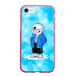 Чехол iPhone 7/8 матовый UNDERTALE, цвет: 3D-малиновый