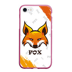 Чехол iPhone 7/8 матовый FOX, цвет: 3D-малиновый