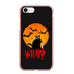 Чехол iPhone 7/8 матовый What Cat Halloween