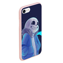 Чехол iPhone 7/8 матовый UNDERTALE, цвет: 3D-светло-розовый — фото 2