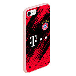 Чехол iPhone 7/8 матовый BAYERN MUNCHEN БАВАРИЯ, цвет: 3D-светло-розовый — фото 2