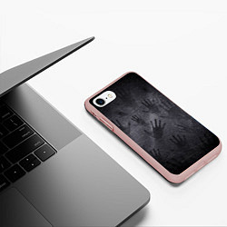 Чехол iPhone 7/8 матовый ЛАДОНИ УШЕДШИХ, цвет: 3D-светло-розовый — фото 2