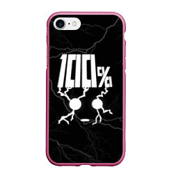 Чехол iPhone 7/8 матовый Mob psycho 100 Z, цвет: 3D-малиновый