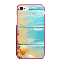 Чехол iPhone 7/8 матовый ПИРС 2, цвет: 3D-малиновый
