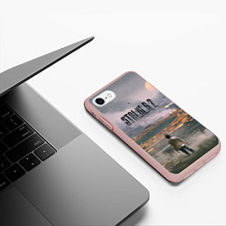 Чехол iPhone 7/8 матовый Stalker, цвет: 3D-светло-розовый — фото 2