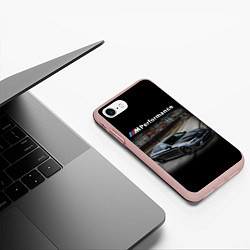 Чехол iPhone 7/8 матовый BMW Z, цвет: 3D-светло-розовый — фото 2