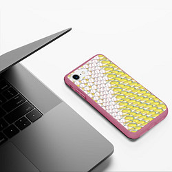 Чехол iPhone 7/8 матовый Банана-котики, цвет: 3D-малиновый — фото 2