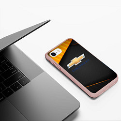 Чехол iPhone 7/8 матовый CHEVROLET Шевроле, цвет: 3D-светло-розовый — фото 2