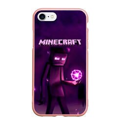 Чехол iPhone 7/8 матовый Minecraft Слендермен