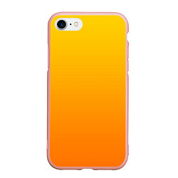 Чехол iPhone 7/8 матовый Оранжевый градиент