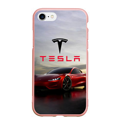 Чехол iPhone 7/8 матовый Tesla Roadster