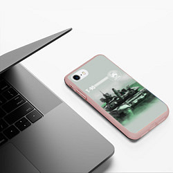 Чехол iPhone 7/8 матовый Т-90, цвет: 3D-светло-розовый — фото 2
