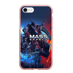 Чехол iPhone 7/8 матовый Mass EFFECT Legendary ed, цвет: 3D-светло-розовый