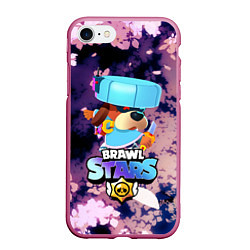 Чехол iPhone 7/8 матовый Brawl Stars - Ronin Ruffs, цвет: 3D-малиновый