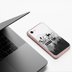 Чехол iPhone 7/8 матовый Fairy tail Хвост Феи, цвет: 3D-светло-розовый — фото 2