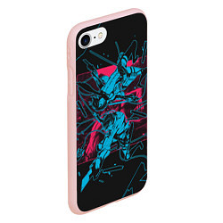 Чехол iPhone 7/8 матовый Attack on titan Атака титан, цвет: 3D-светло-розовый — фото 2