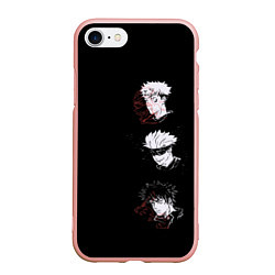 Чехол iPhone 7/8 матовый Jujutsu Kaisen, цвет: 3D-светло-розовый