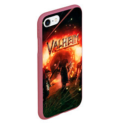 Чехол iPhone 7/8 матовый Valheim, цвет: 3D-малиновый — фото 2