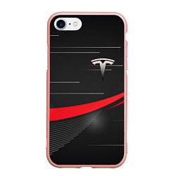 Чехол iPhone 7/8 матовый TESLA ABSTRACT ТЕСЛА СПОРТ