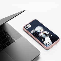 Чехол iPhone 7/8 матовый Rei Eva-00, цвет: 3D-светло-розовый — фото 2