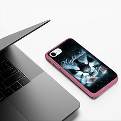 Чехол iPhone 7/8 матовый NIGHTWISH, цвет: 3D-малиновый — фото 2