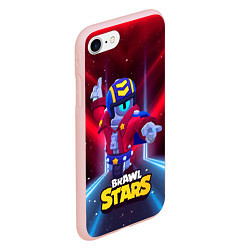 Чехол iPhone 7/8 матовый STU СТУ Brawl Stars, цвет: 3D-светло-розовый — фото 2