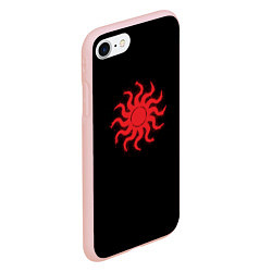 Чехол iPhone 7/8 матовый Солнце Славянский символ, цвет: 3D-светло-розовый — фото 2