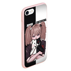 Чехол iPhone 7/8 матовый MONOKUMA JUNKO, цвет: 3D-светло-розовый — фото 2