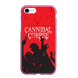 Чехол iPhone 7/8 матовый Cannibal Corpse Труп Каннибала Z, цвет: 3D-малиновый