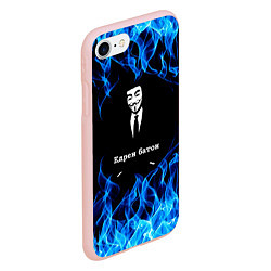 Чехол iPhone 7/8 матовый Анонимус $$$, цвет: 3D-светло-розовый — фото 2