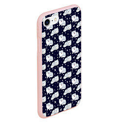 Чехол iPhone 7/8 матовый Милая Шиба Ину, цвет: 3D-светло-розовый — фото 2