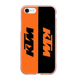 Чехол iPhone 7/8 матовый KTM КТМ Z, цвет: 3D-светло-розовый