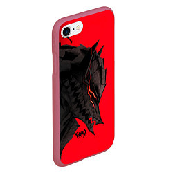 Чехол iPhone 7/8 матовый BERSERK БЕРСЕРК, цвет: 3D-малиновый — фото 2