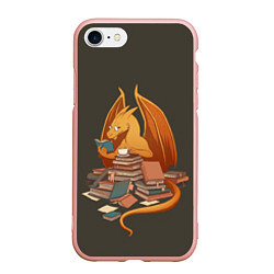 Чехол iPhone 7/8 матовый Book Dragon