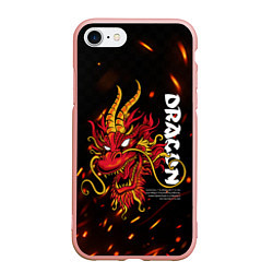 Чехол iPhone 7/8 матовый Dragon Огненный дракон