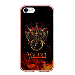 Чехол iPhone 7/8 матовый Valheim символ черепа