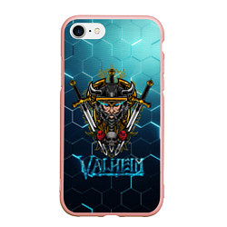 Чехол iPhone 7/8 матовый Valheim Neon Samurai, цвет: 3D-светло-розовый