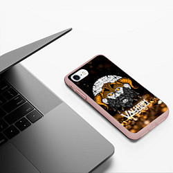 Чехол iPhone 7/8 матовый Valheim Viking Gold, цвет: 3D-светло-розовый — фото 2