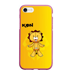 Чехол iPhone 7/8 матовый Kon Bleach, цвет: 3D-малиновый