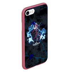 Чехол iPhone 7/8 матовый Genshin Impact - Rosaria, цвет: 3D-малиновый — фото 2