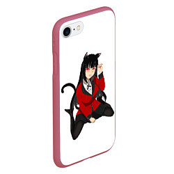 Чехол iPhone 7/8 матовый Jabami Yumeko, цвет: 3D-малиновый — фото 2