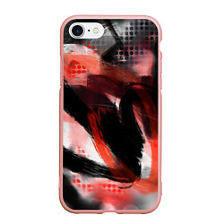 Чехол iPhone 7/8 матовый MAY, цвет: 3D-светло-розовый
