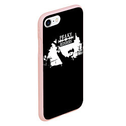 Чехол iPhone 7/8 матовый Peaky BlindersОстрые Козырьки, цвет: 3D-светло-розовый — фото 2