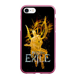 Чехол iPhone 7/8 матовый Path of Exile, цвет: 3D-малиновый