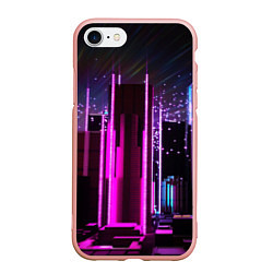 Чехол iPhone 7/8 матовый PINK CITY