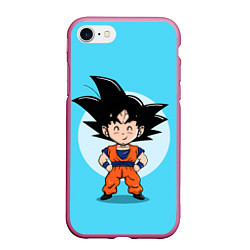 Чехол iPhone 7/8 матовый Sweet Goku, цвет: 3D-малиновый